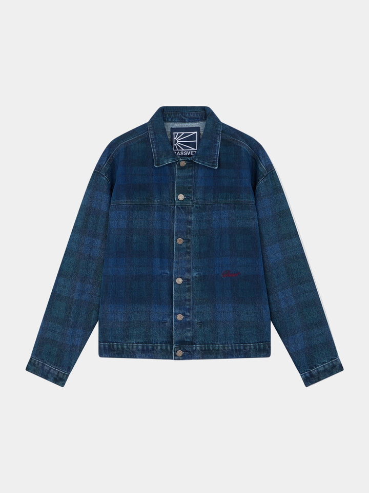 ALLOVER PRINTED DENIM JACKET WOVEN