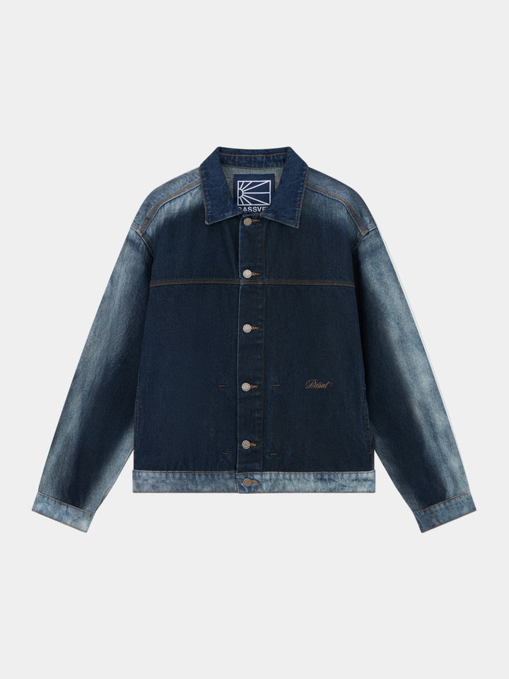 WASHED DENIM JACKET BLUE