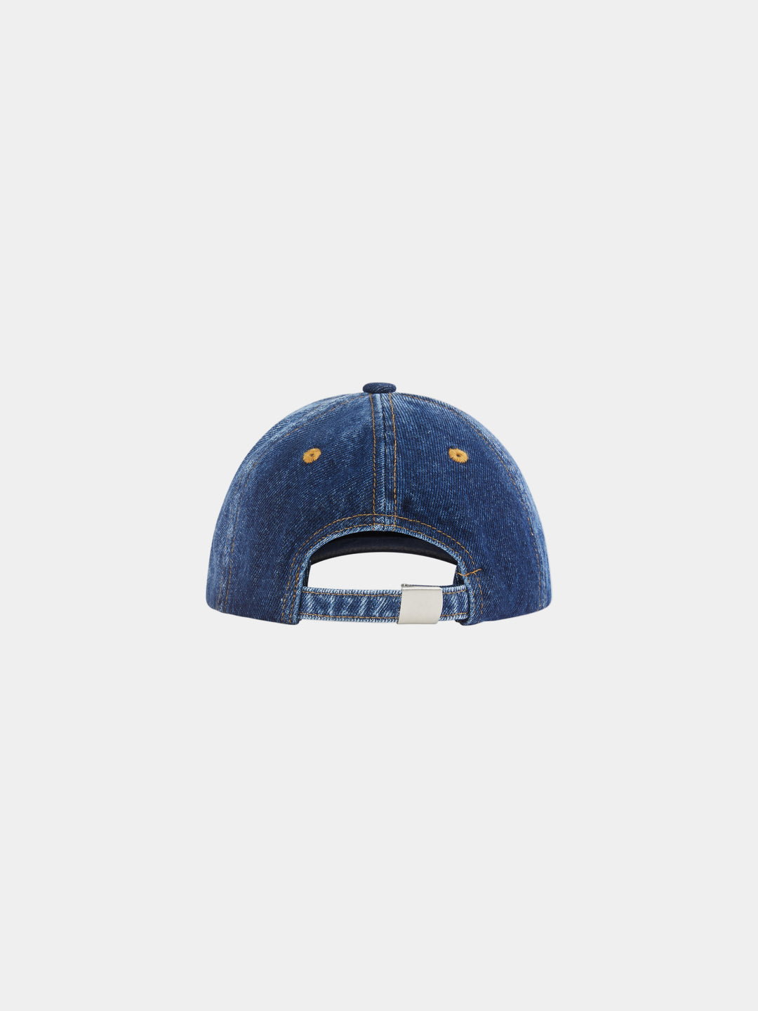 SCRIPT 6 PANEL STRAPBACK WASHED DENIM