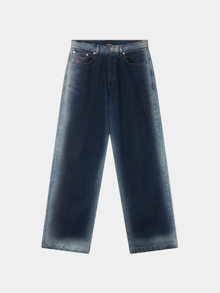 WASHED BAGGY JEANS DENIM PANT BLUE