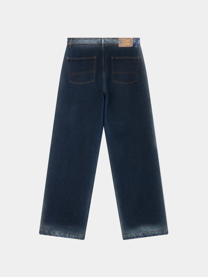 WASHED BAGGY JEANS DENIM PANT BLUE