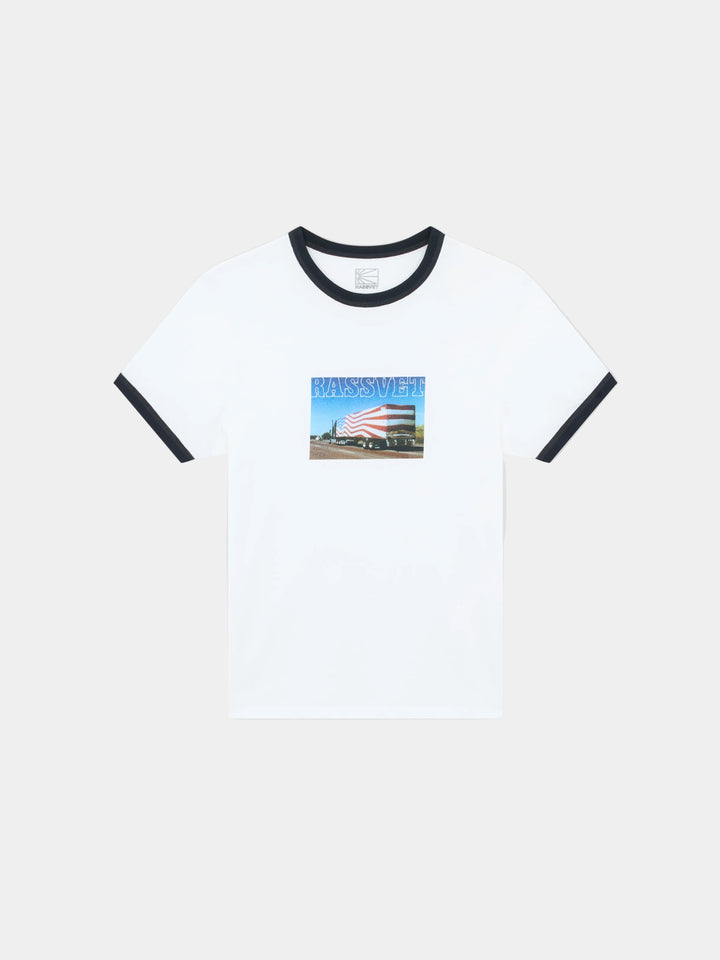 JULIAN SEMI RINGER TEE OFF WHITE