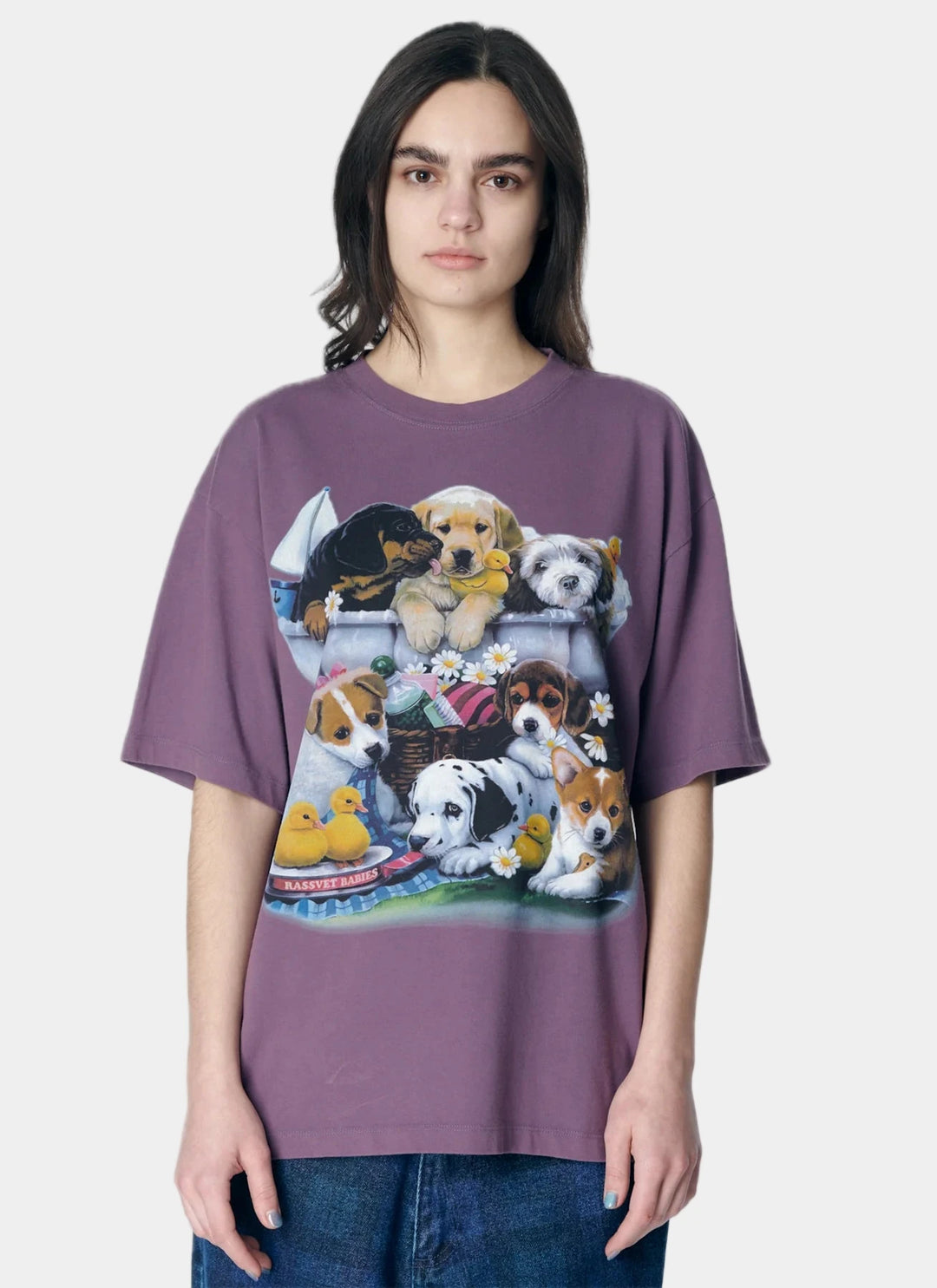 PUPPIES TEE PURPLE