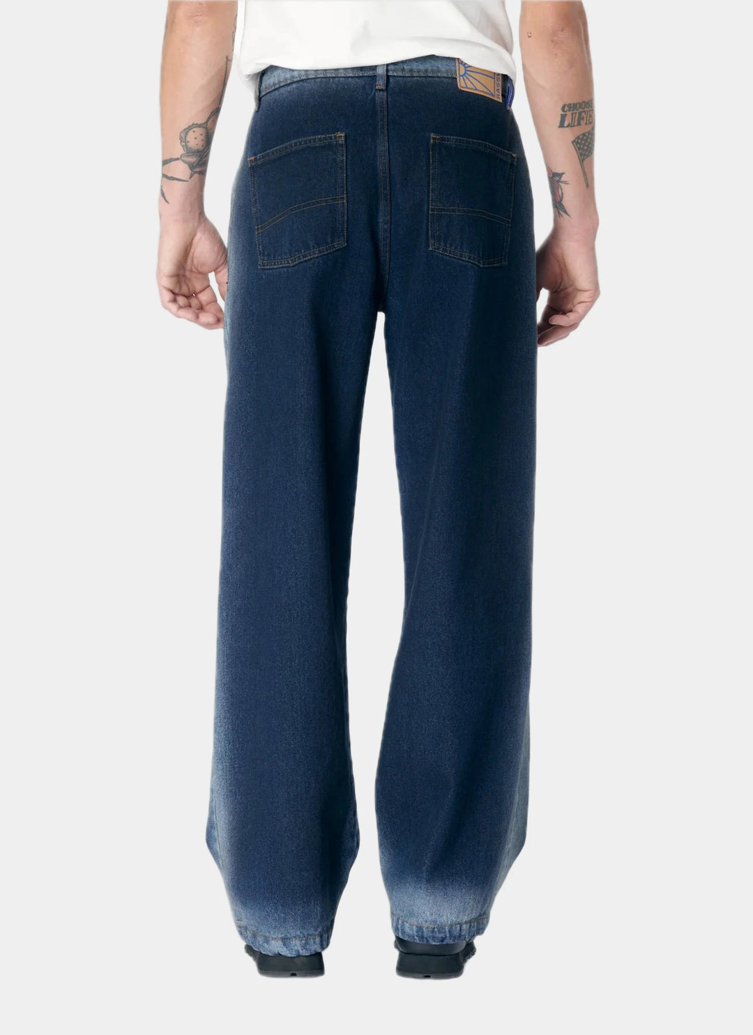 WASHED BAGGY JEANS DENIM PANT BLUE
