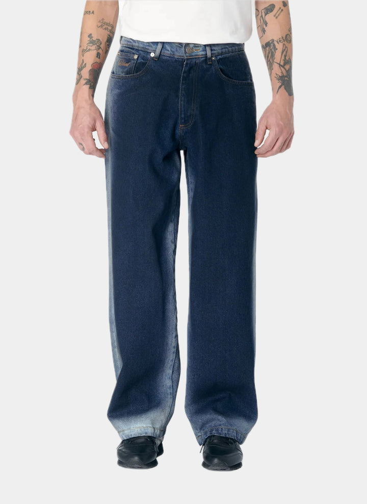 WASHED BAGGY JEANS DENIM PANT BLUE
