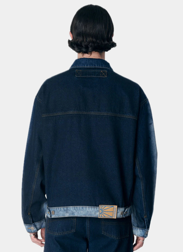 WASHED DENIM JACKET BLUE
