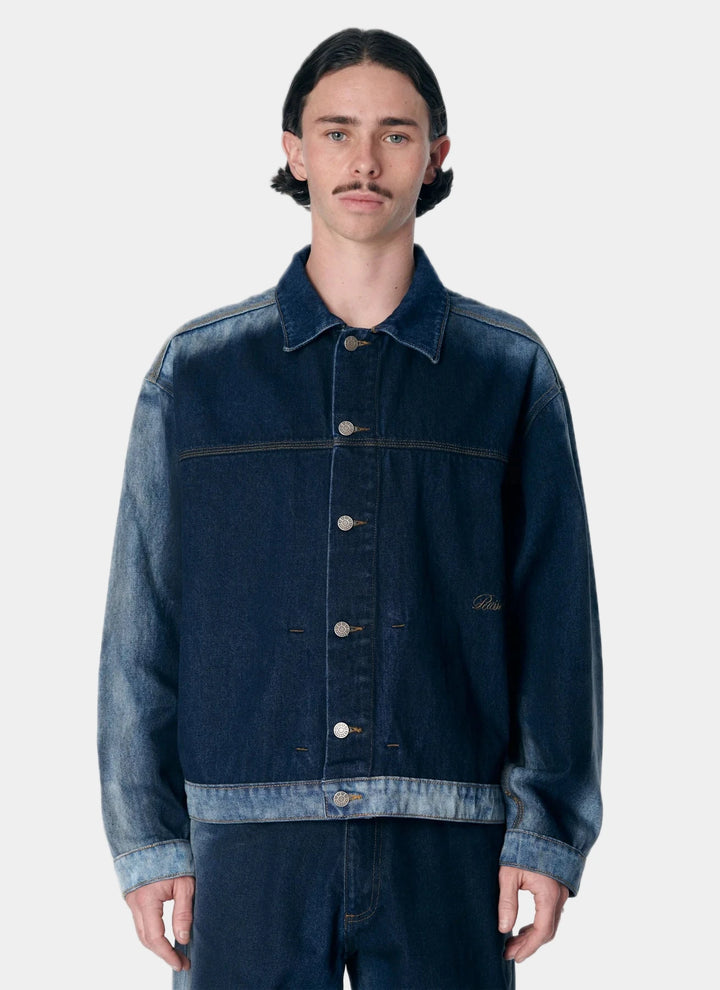 WASHED DENIM JACKET BLUE