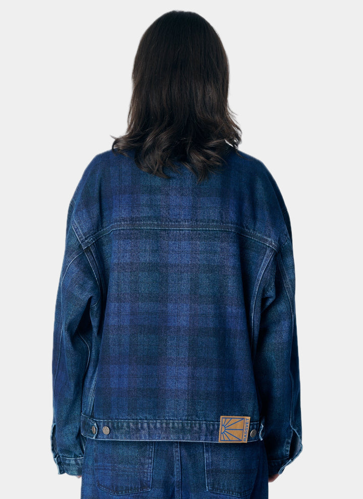 ALLOVER PRINTED DENIM JACKET WOVEN