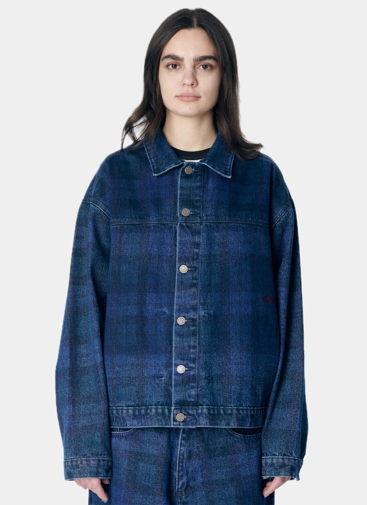 ALLOVER PRINTED DENIM JACKET WOVEN