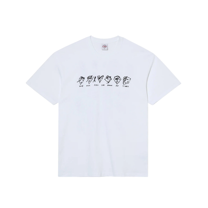 SAD AT TIMES TEE WHITE