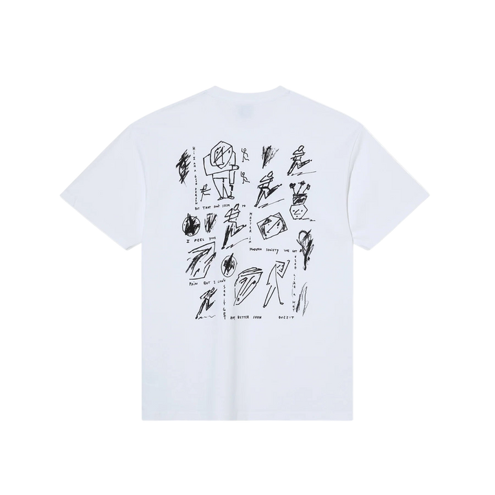 SAD AT TIMES TEE WHITE