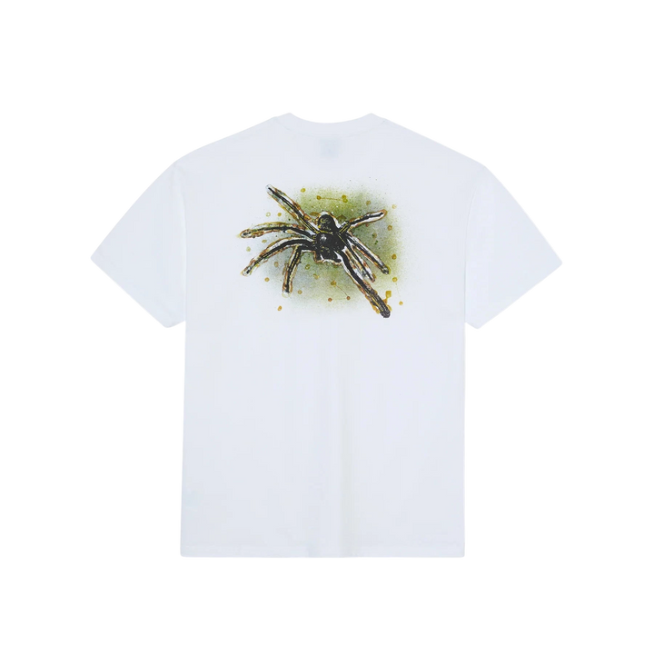 GREEN SPIDER TEE WHITE