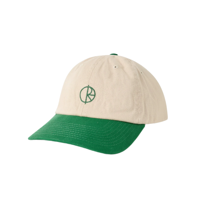 STROKE LOGO CAP ECRU GREEN