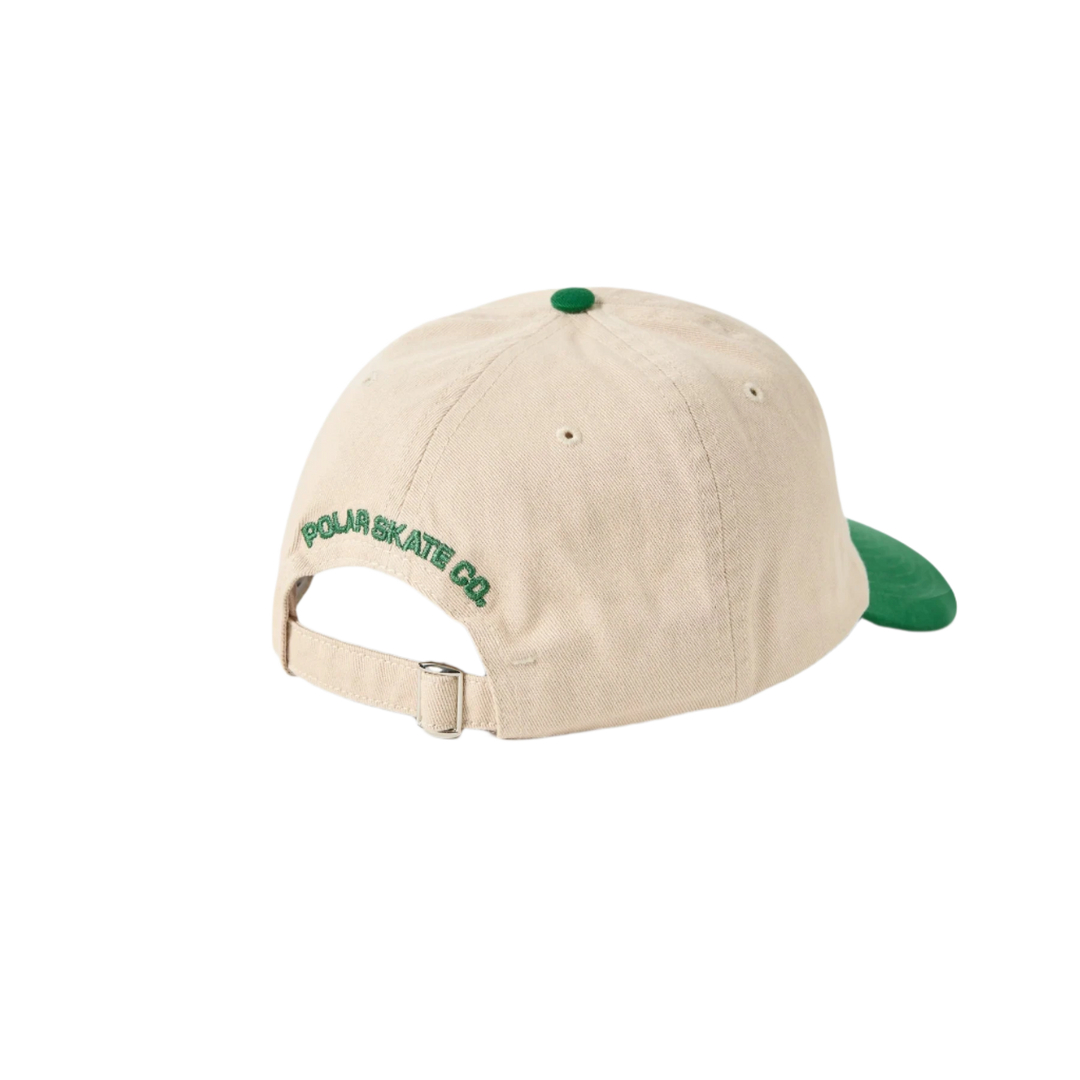 STROKE LOGO CAP ECRU GREEN