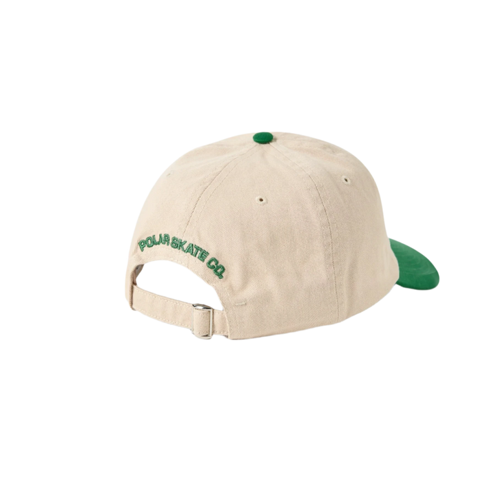 STROKE LOGO CAP ECRU GREEN