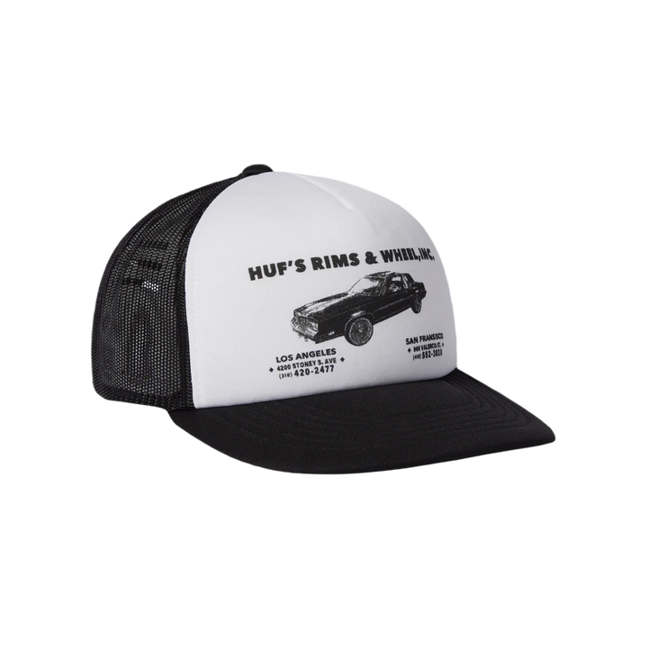 RIM AND WHEELS TRUCKER CAP BLACK