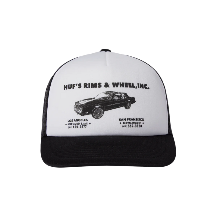RIM AND WHEELS TRUCKER CAP BLACK