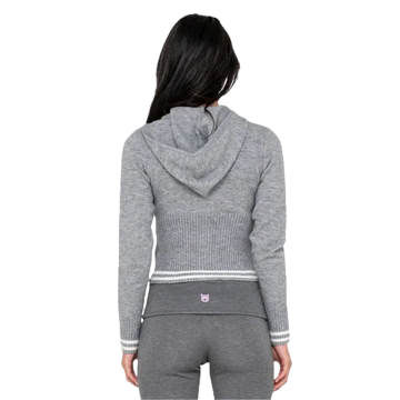 RUSTY DEVIL GIRL KNITTED ZIP THROUGH HOOD