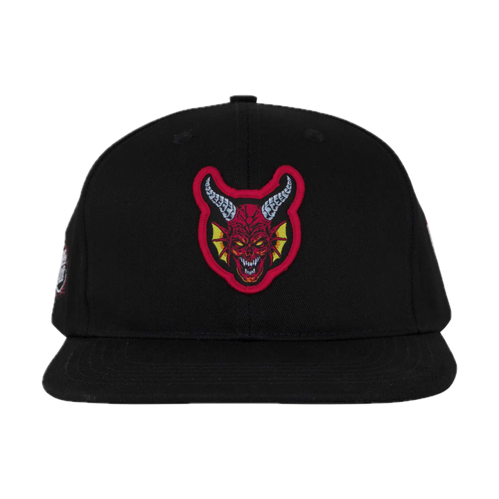 SANTA CRUZ X STRANGER THINGS HELLFIRE CLUB CAP BLACK