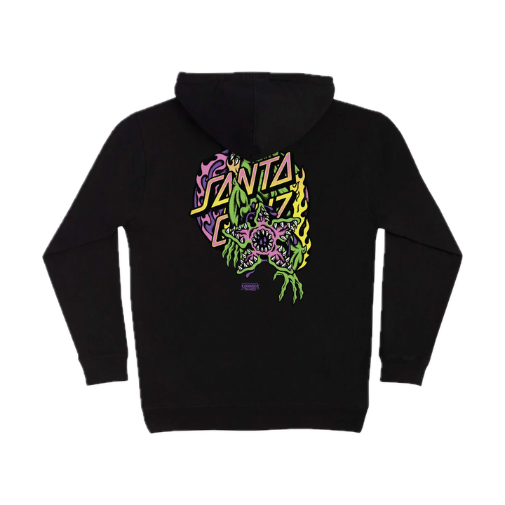 SANTA CRUZ X STRANGER THINGS DEMOGORGON DOT HOODIE BLACK