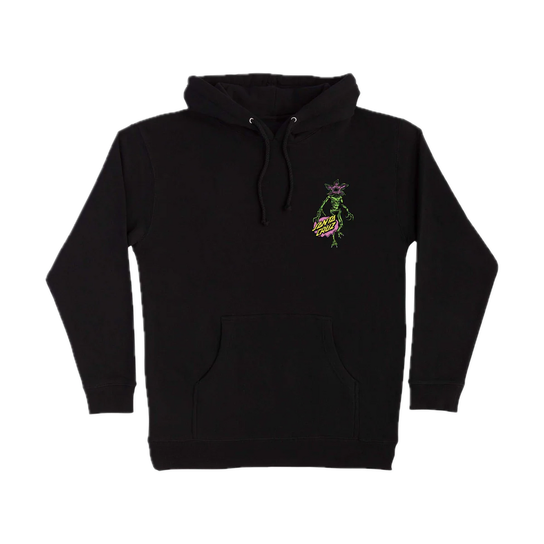 SANTA CRUZ X STRANGER THINGS DEMOGORGON DOT HOODIE BLACK
