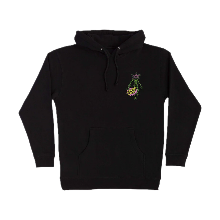 SANTA CRUZ X STRANGER THINGS DEMOGORGON DOT HOODIE BLACK