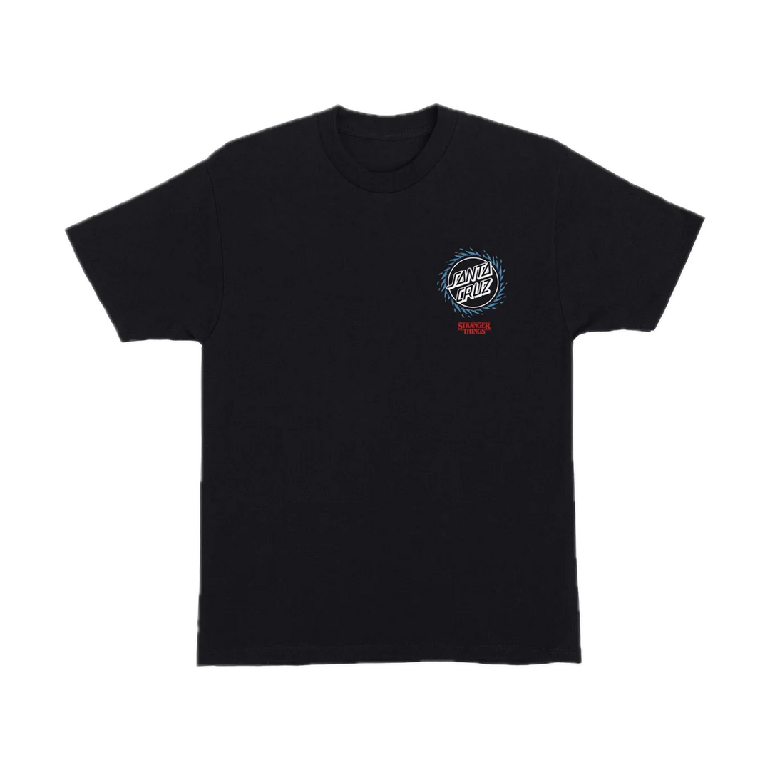 SANTA CRUZ X STRANGER THINGS HELLFIRE PIT TEE BLACK