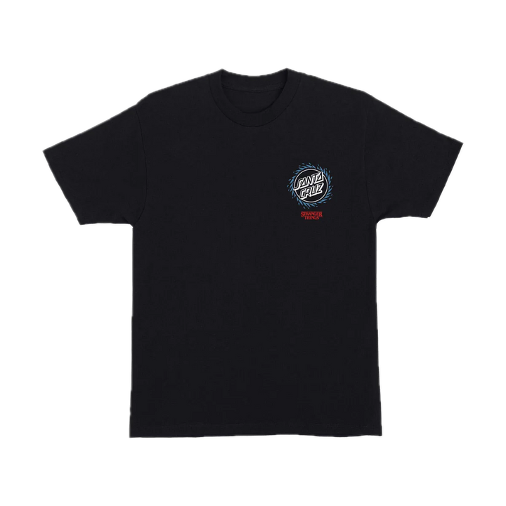SANTA CRUZ X STRANGER THINGS HELLFIRE PIT TEE BLACK