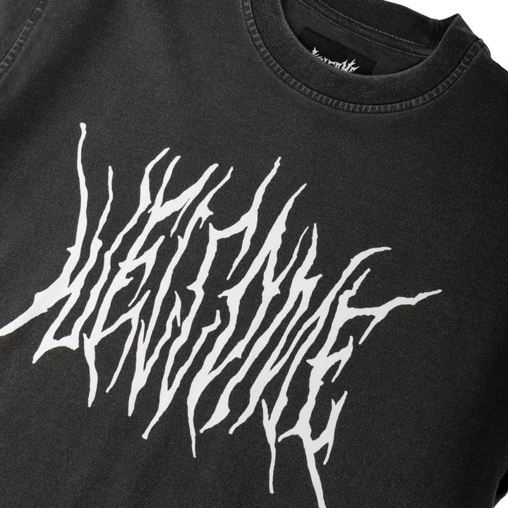 SCREEN OVERPRINT KNIT BLACK WHITE