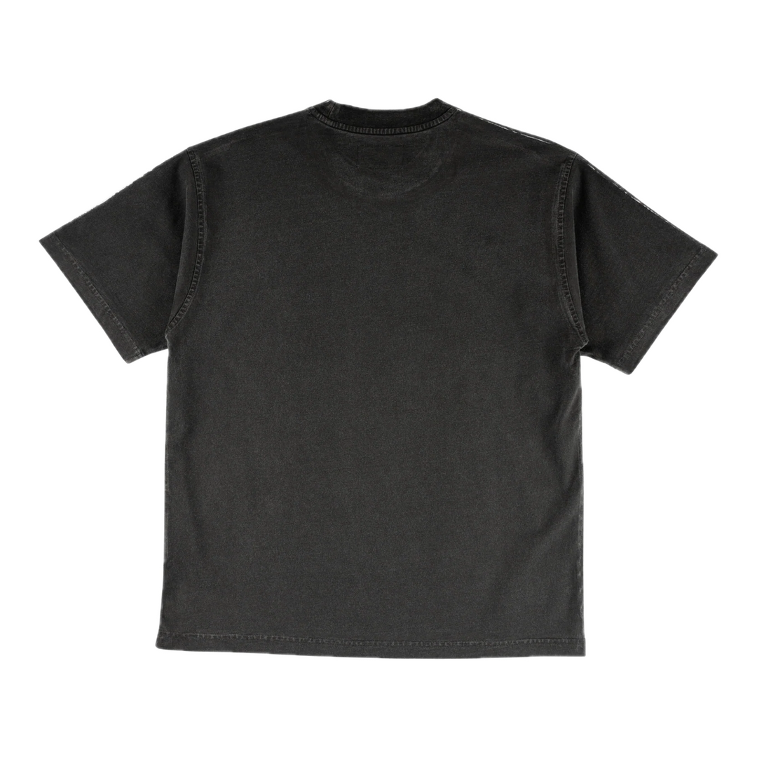SCREEN OVERPRINT KNIT BLACK WHITE