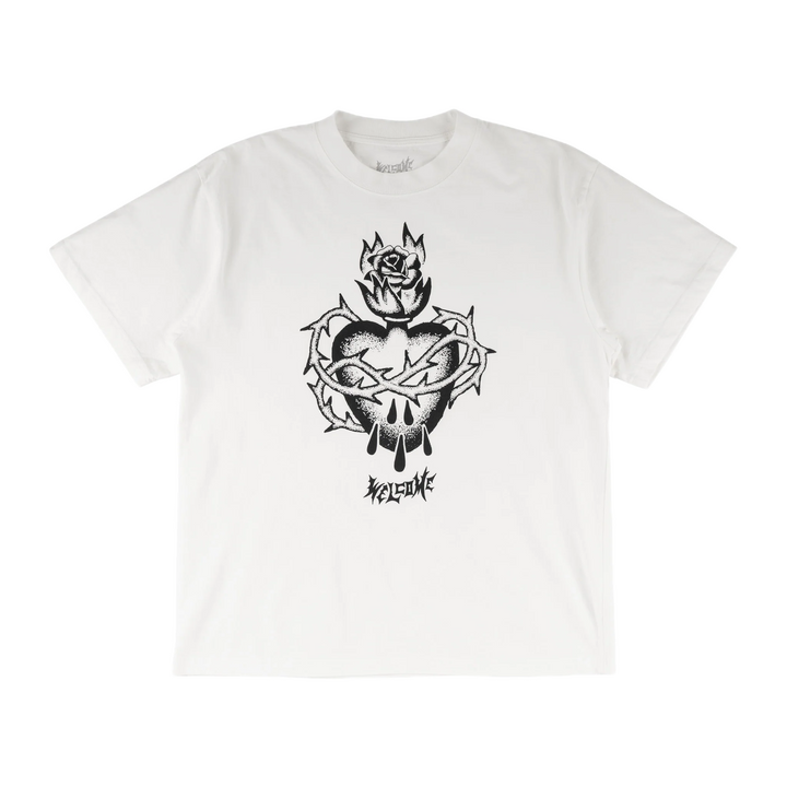 HALLOWED PRINTED TEE WHITE