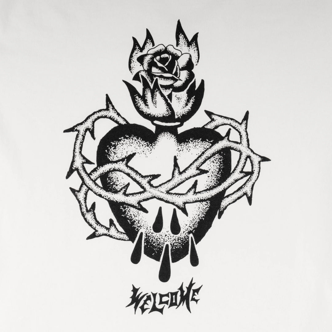 HALLOWED PRINTED TEE WHITE