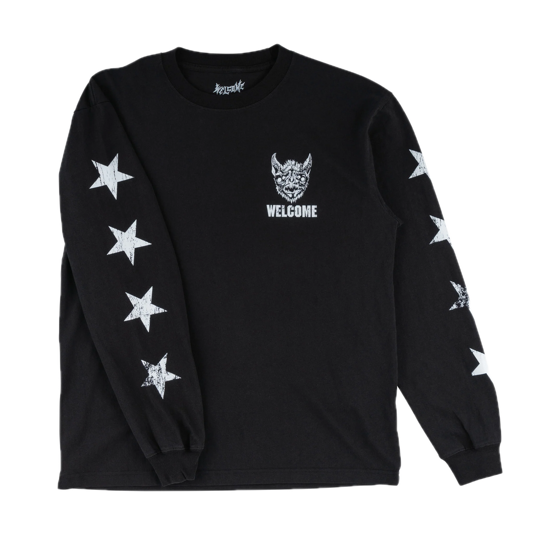 SANGUIVORE PRINTED LONGSLEEVE TEE BLACK
