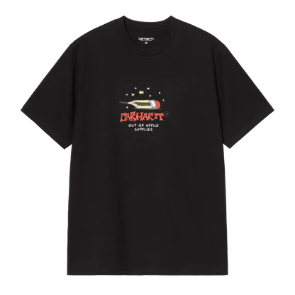 WORK LIFE ROMANCE TEE BLACK