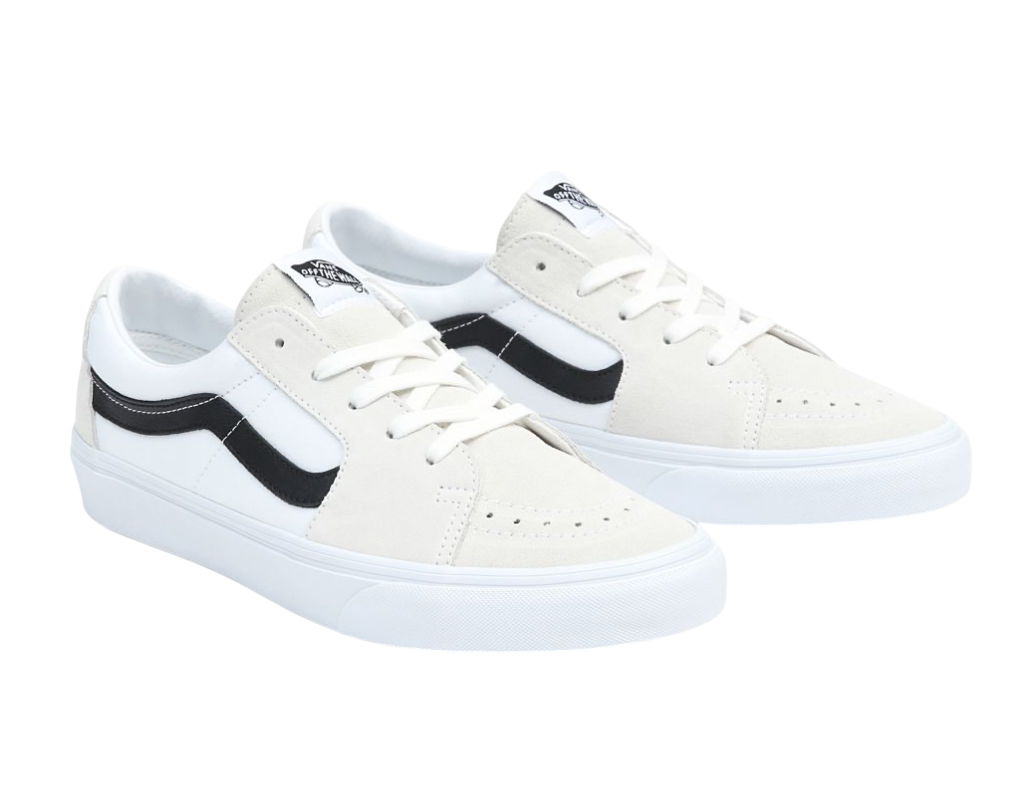 SK8-LOW WHITE BLACK