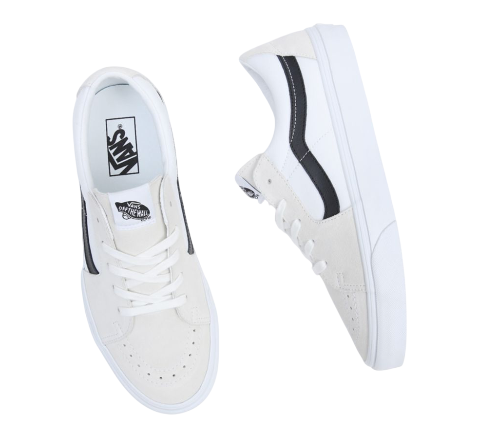 SK8-LOW WHITE BLACK