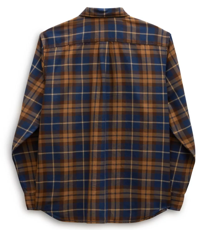 SYCAMORE LS FLANNEL SHIRT BLUE BROWN
