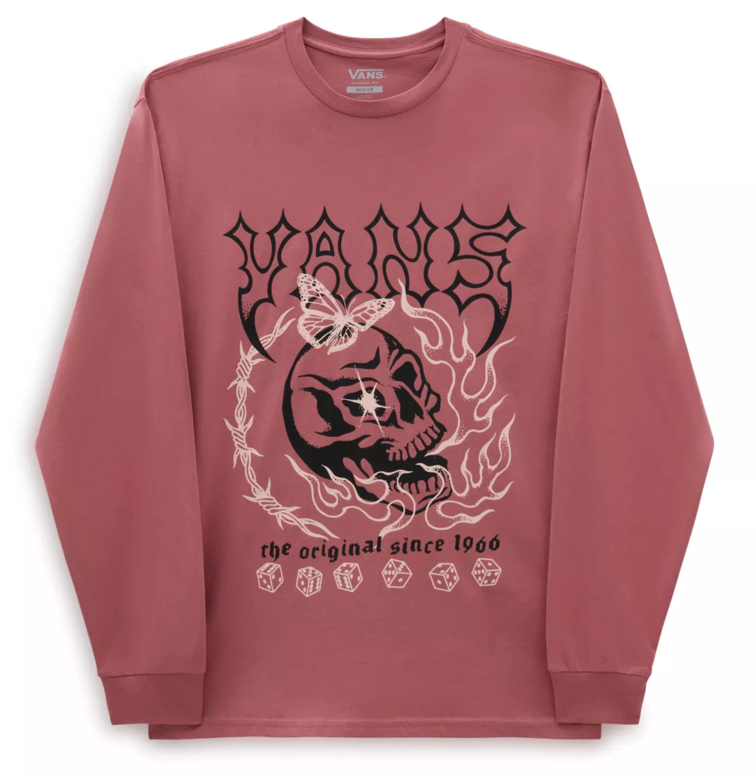 LUCKY STREAK LS TEE WITHERED ROSE