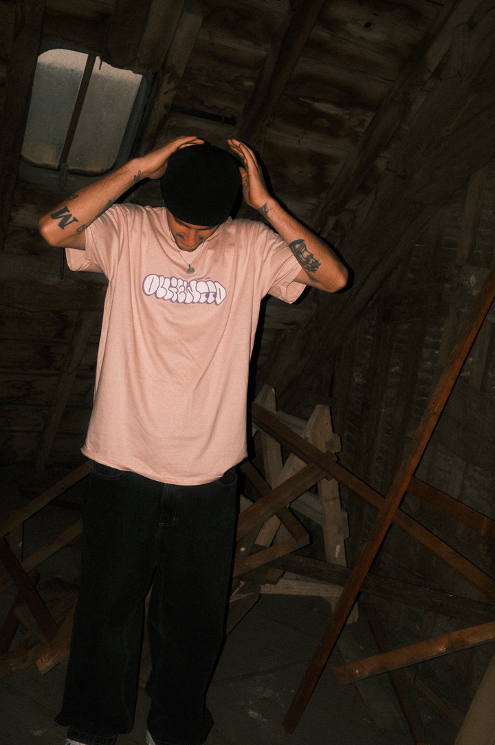 THROW UP TEE POWDER ROSE