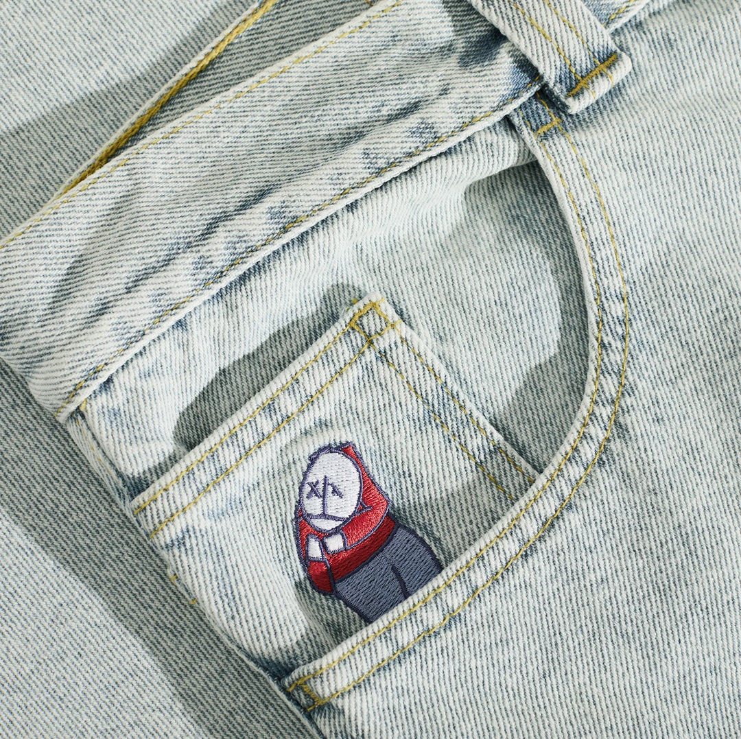 BIG BOY PANTS OG LOGO LIGHT BLUE
