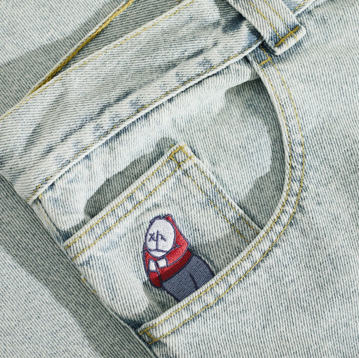 BIG BOY PANTS OG LOGO LIGHT BLUE