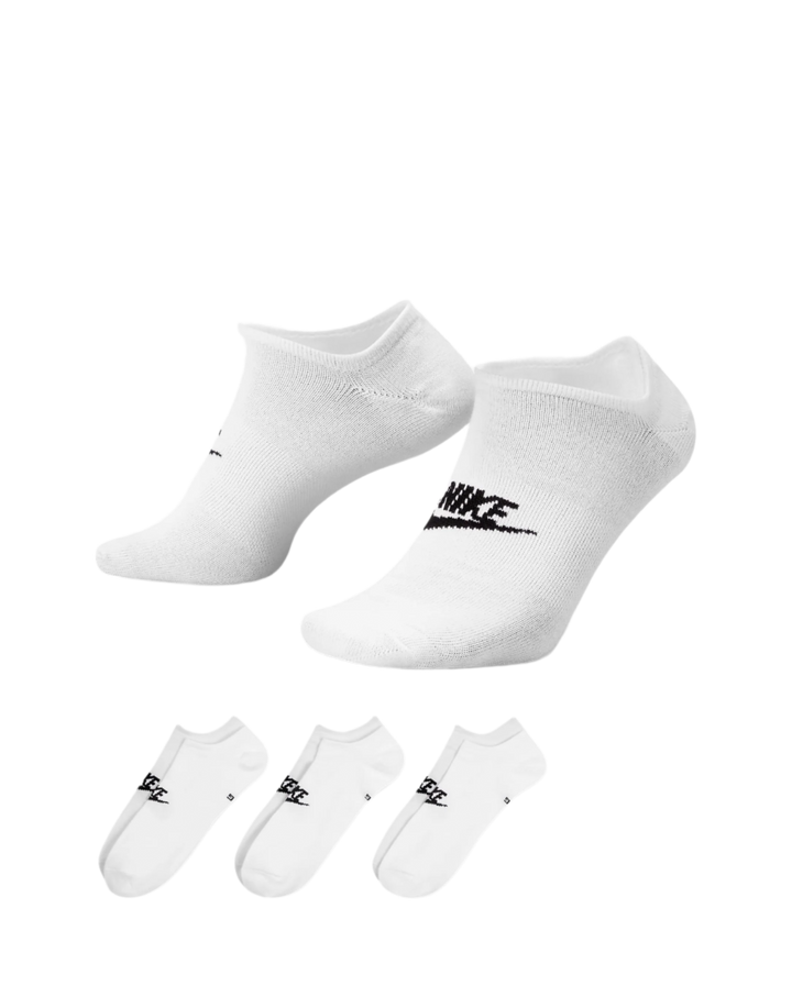 EVERYDAY ESSENTIAL NO SHOW SOCKS WHITE (3 PAIRS)