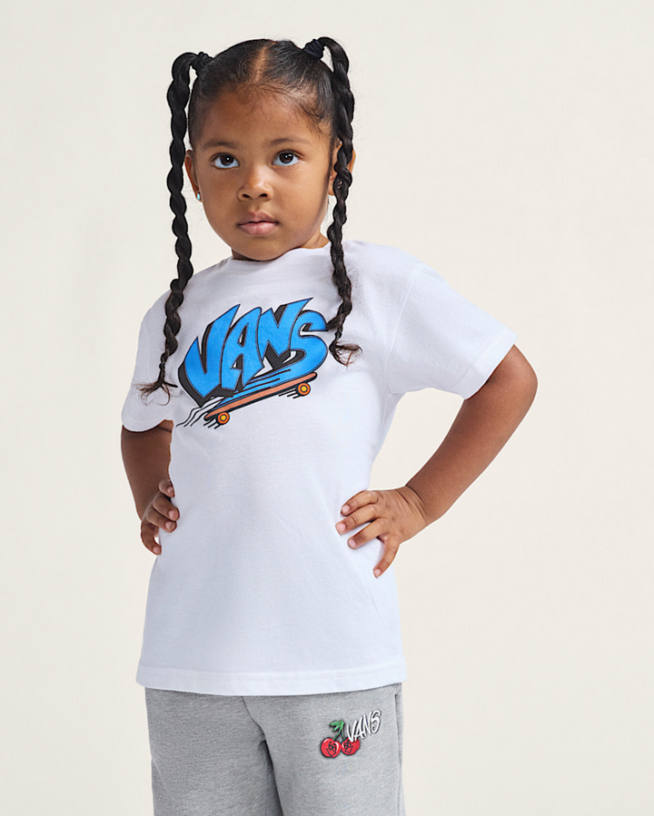 KIDS SK8 TEE WHITE