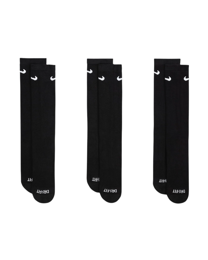 EVERYDAY PLUS CUSH CREW SOCKS BLACK