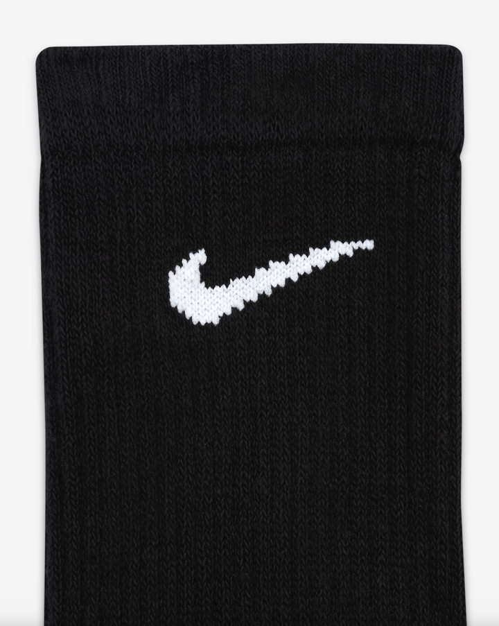 EVERYDAY PLUS CUSH CREW SOCKS BLACK