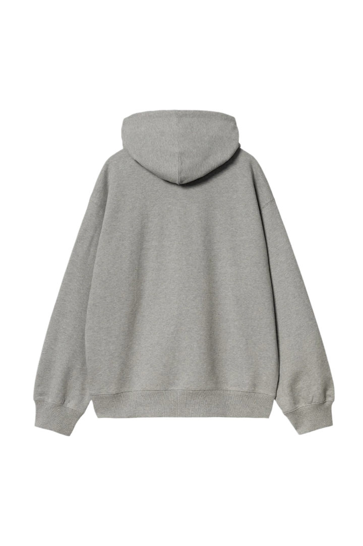 FLAMING DUCKS HOODIE GREY HEATHER