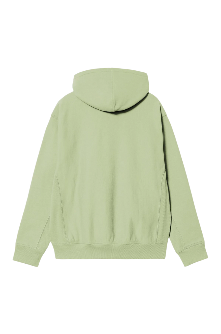 AMERICAN SCRIPT HOODIE PALE OLIVE