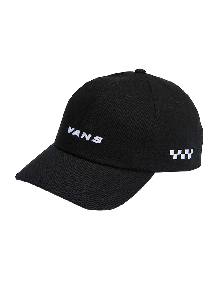 CHECK SIDE CAP BLACK WHITE