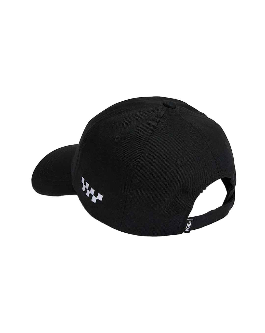CHECK SIDE CAP BLACK WHITE