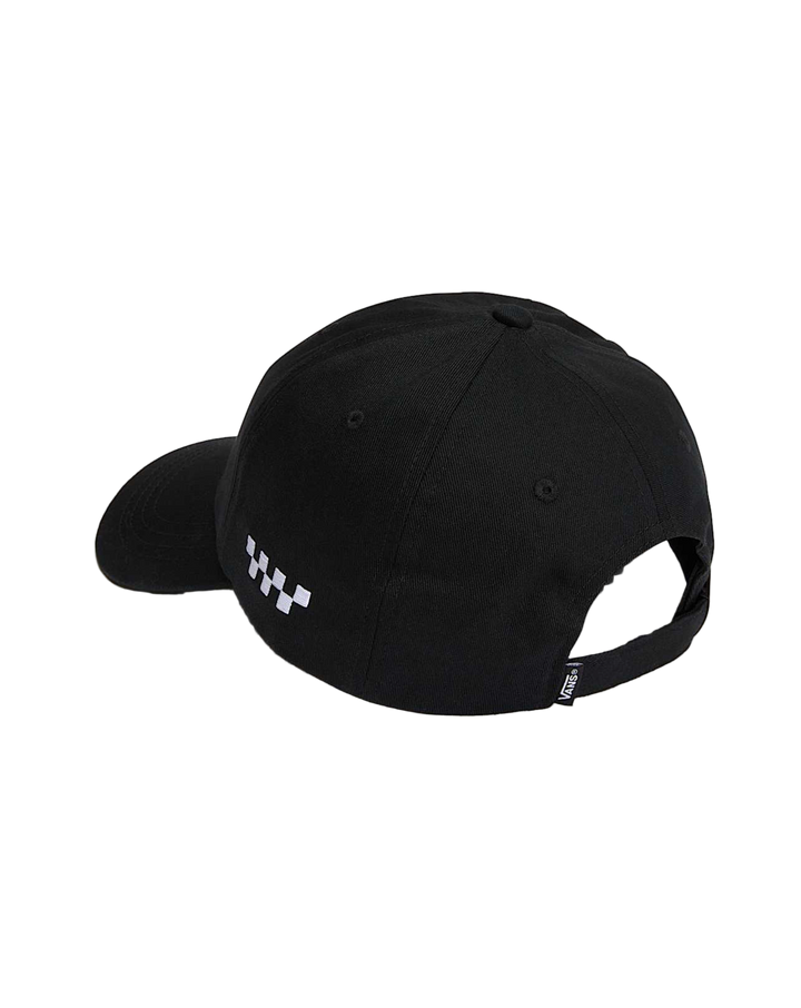 CHECK SIDE CAP BLACK WHITE